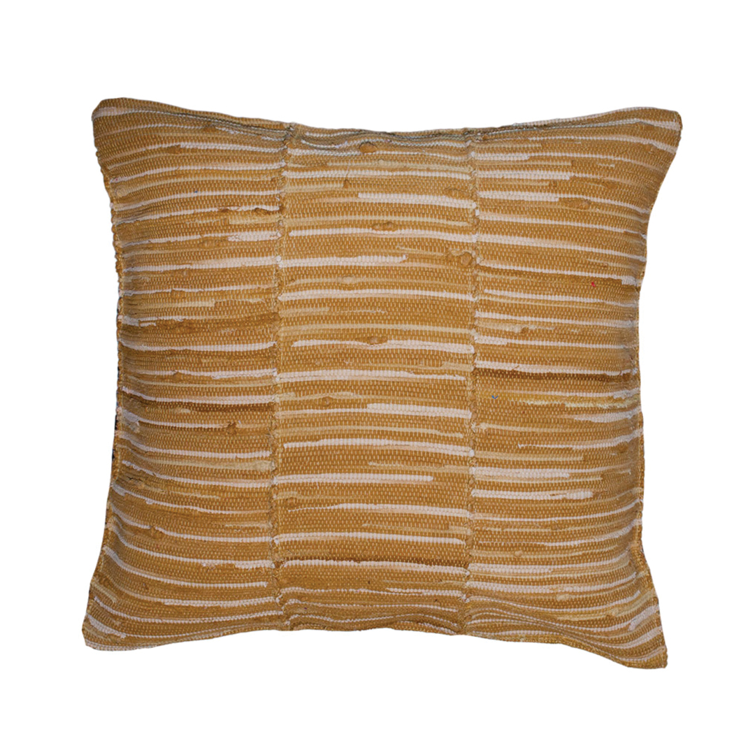 Cushion, pillow, kussen 100% cotton Buana 94 dark maize 50x50 cm