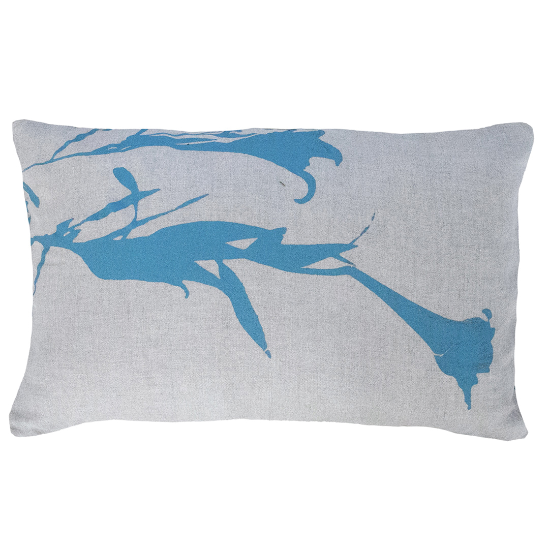 Cushion, pillow, kussen 100% linen Bunga 35 sky 40x60 cm