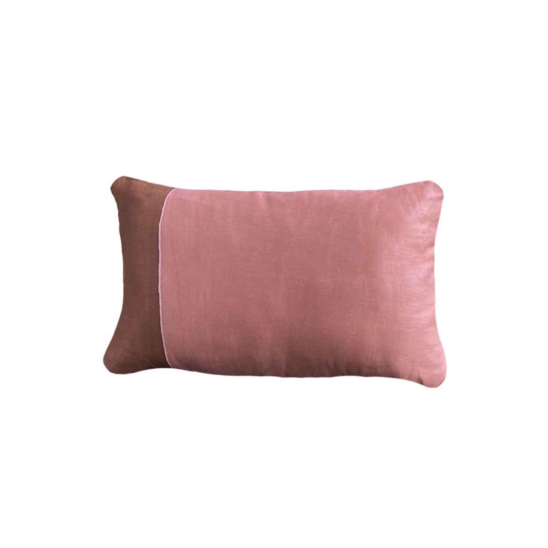 Cushion, cushion cover, kussen 100% linen satin Bhanty copper 40x60 cm