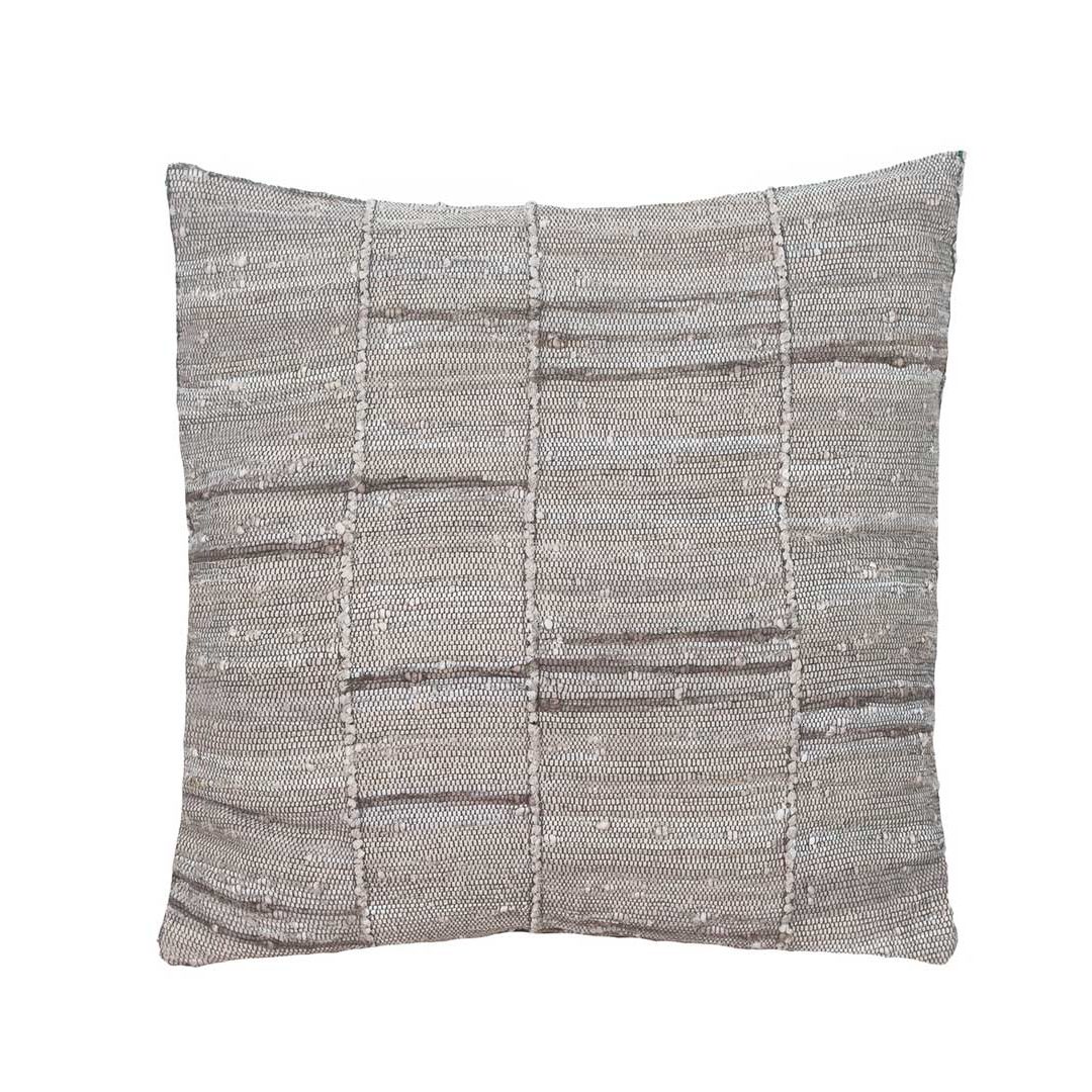 Cushion, pillow, kussen 100% cotton Buana 15 l.greyr 50x50 cm